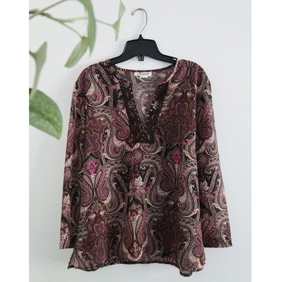 Jessica Paisley Blouse - Picture 1 of 7
